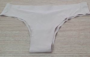 Calcinha Sem Costura Tanga P/M Bege
