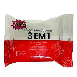 Lenço Demaquilante 3 em 1 Super Poderes LDSP04