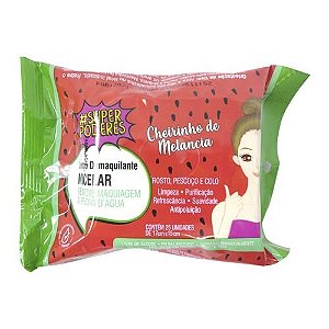 Lenço Demaquilante Micelar Cheirinho de Melancia Super Poderes LDSP02