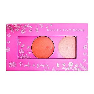 Paleta de Blush e Iluminador O Poder do Florescer Cor 02 Super Poderes