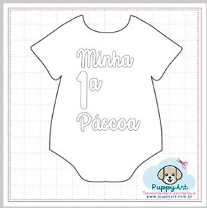 APLIQUE Minha 1a Páscoa Glitter
