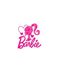 Estampa Digital DTF PuppyArt! Barbie escrita silhueta