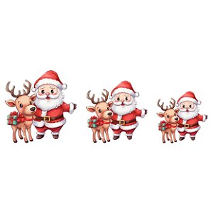 Estampa Digital DTF PuppyArt! Papai Noel Rena