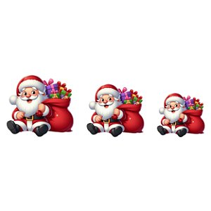 Estampa Digital DTF PuppyArt! Papai Noel Presentes