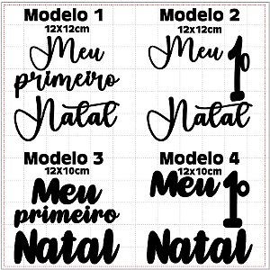 APLIQUE "Meu 1. Natal"