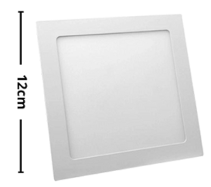 Kit 10 Plafon Embutir Pro 6W 12cm