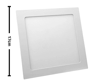 Kit 10 Plafon Embutir Pro 18W 17cm