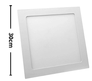 Kit 10 Plafon Embutir Pro 32W 30cm