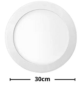 Kit 10 Plafon Embutir Pro 32W 30cm