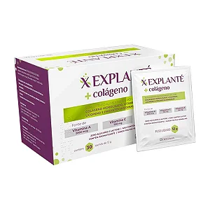 Explanté + Colágeno Frutas Vermelhas com 30 Sachês