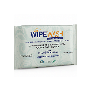 Toalhas Umedecidas WipeWash Premium Com 20 Unidades MakeLife