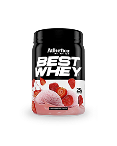 Suplemento Alimentar Best Whey Milkshake de Morango 450g Atlhetica Nutrition