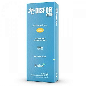 Colágeno em Cápsulas Disfor Caps 40mg com 30 Cápsulas