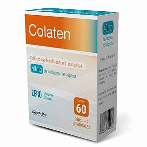 Colágeno Não Hidrolisado Colaten Marjan com 60 cápsulas