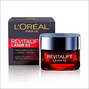 Creme Facial Anti-Idade L'Oréal Paris Revitalift  Laser X3 com 50ml