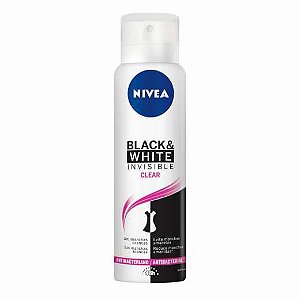Desodorante Antitranspirante Aerossol Nívea Black&White Invisible Clear 200ml