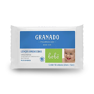 Lenços Umedecidos Granado Bebê Peles Sensíveis 50 Unidades