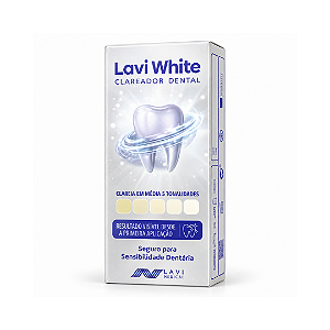 Branqueador Clareador Dental Lavi White Gel 30ml + Moldeira de Silicone