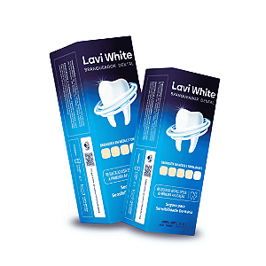 Leve 2 e Pague 1 - Branqueador Clareador Dental Lavi White Gel 30ml + Moldeira