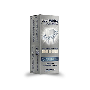 Branqueador Clareador Dental Lavi White Gel 30ml + Moldeira