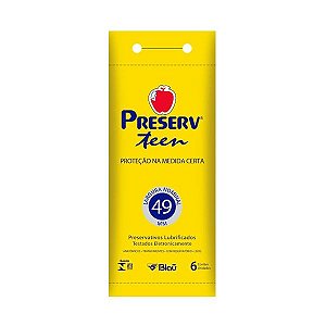 Preservativo Preserv Teen com 6 Unidades