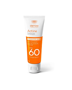 Protetor Solar Facial Actine Toque Seco Sem Cor FPS60 40g