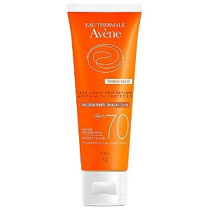 Protetor Solar Facial Avène Emulsão Toque Seco Cor Universal FPS 70 com 40g