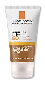 Protetor Solar Facial Com Cor La Roche-Posay Anthelios Airlicium Antioleosidade Pele Morena Mais FPS 70 com 40g