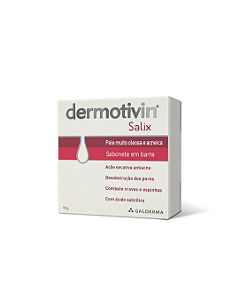 Sabonete Facial em Barra Dermotivin Salix Pele Oleosa e Acneica 90g