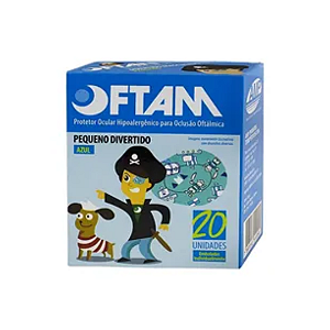 Protetor Ocular Oftam Divertidos Masculino Com 20