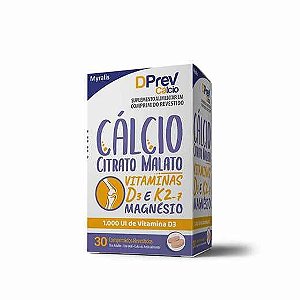 Suplemento Alimentar DPrev Cálcio 1.000 UI 30 Comprimidos