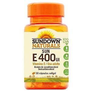 Vitamina E 400UI Antioxidante 100 Cápsulas Sundown