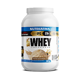 100% Whey Protein Concentrada Sabor Baunilha 900g Nutrilatina