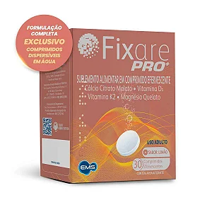 Cálcio Efervescente Fixare Pro+ MDK 60 comprimidos