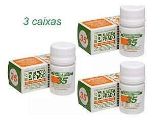 Leve Mais Por Menos - (Kit 3 Unidades) - Complexo Homeopático 60 Comprimidos N. 35 Almeida Prado