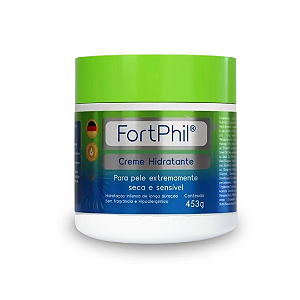 Ganhe Brindes + Fortphil Creme Hidratante Corporal Pele Seca e Sensível com 453ml