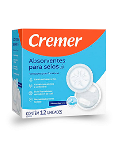 Absorventes para Seios com 12 Unidades Cremer