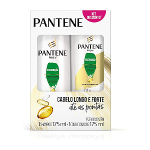 Kit Pantene Restauração Cabelo Quebradiço Shampoo 175ml + Condicionador 175ml