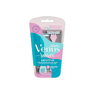 Aparelho de Depilar Gillette Venus Suave Sensitive Com 2 Unidades