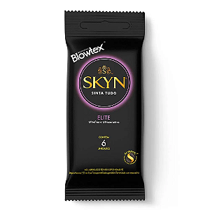 Camisinha Skyn Blowtex Elite Ultrafino e Ultrasensitive com 6 unidades
