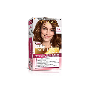 Tintura de Cabelo Imédia Excellence L'Oréal Paris Cor 6.7 Chocolate