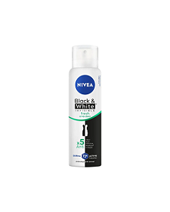 Desodorante Aerossol Nivea Invisible Black & White Fresh Erva Doce Feminino 48h 150ml
