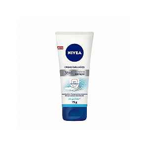 Creme para as Mãos Nivea 3 em 1 Cuidado & Proteção Ação Anti-bacteriano 75g