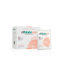 Suplemento Alimentar Ofolato SOP 30 Sachês Sabor Tangerina