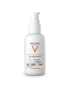 Protetor Solar Facial Anti-Idade FPS 60 Vichy Capital Soleil UV Age Daily Cor 2.0 com 40g
