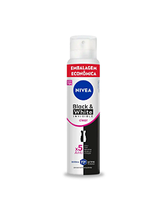Desodorante Aerosol Nivea Invisible Black & White Clear Feminino 48h 200ml
