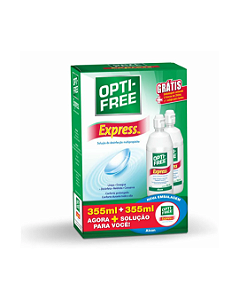 Kit Opti-Free Express Solução para Lentes de Contato 355ml + 355ml Alcon
