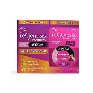 Regenesis Premium Lipinova – Kit com 2 unidades (60 cápsulas cada)