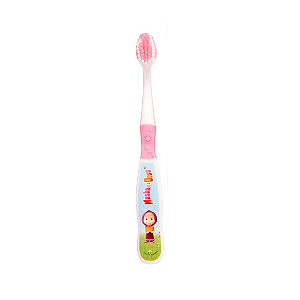 Escova Dental Infantil Macia Rosa Masha e o Urso De 2 à 6 Anos Green