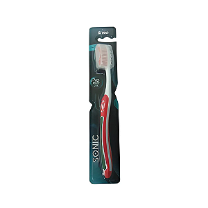 Escova Dental Vermelha Adulto Sonic Média Green